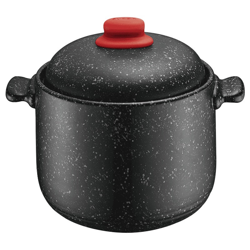 苏泊尔(SUPOR)砂锅汤锅陶瓷煲炖锅耐热中药煲粥煲星星石系列汤煲明火专用 6升 TB60N1送硅胶汤勺,竹垫,隔热手套