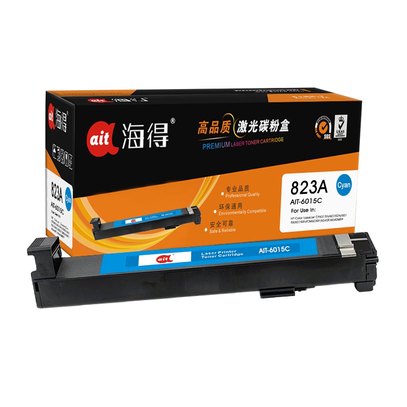 Ait海得 CB381A粉盒 专业版 AIT-6015C蓝色 hp823A 适用惠普CP6012 6015 CM6030