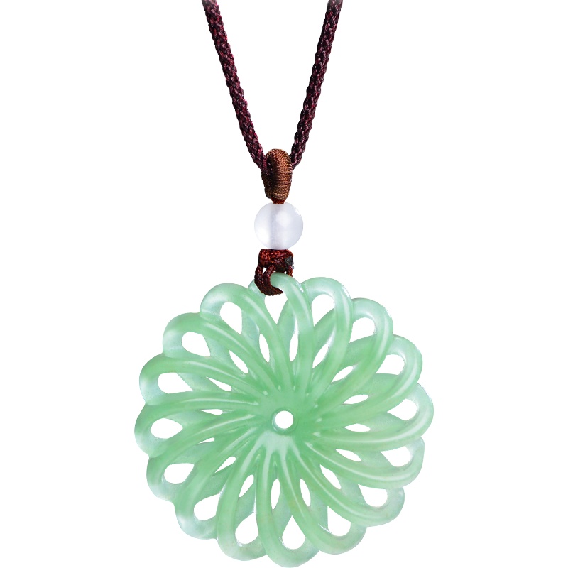 石头记风生水起好运来东陵玉坠玛瑙项链毛衣链中国风饰品挂件女