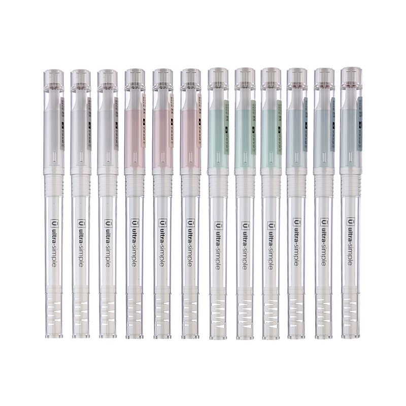 晨光(M&G)AGPB2702黑色中性笔 10支/盒 0.5mm 优品缓冲中性笔 签字笔 水性笔 黑笔 碳素笔 办公用品