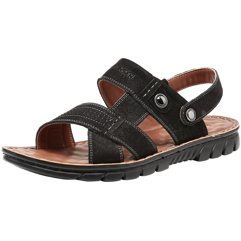 木林森男凉鞋夏季新款沙滩凉鞋舒适两穿防滑透气凉鞋男87052732