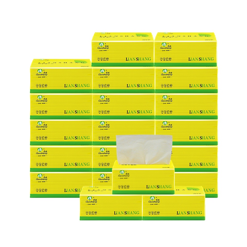 恋尚抽纸巾家用抽纸3包装本色竹浆餐巾纸卫生纸