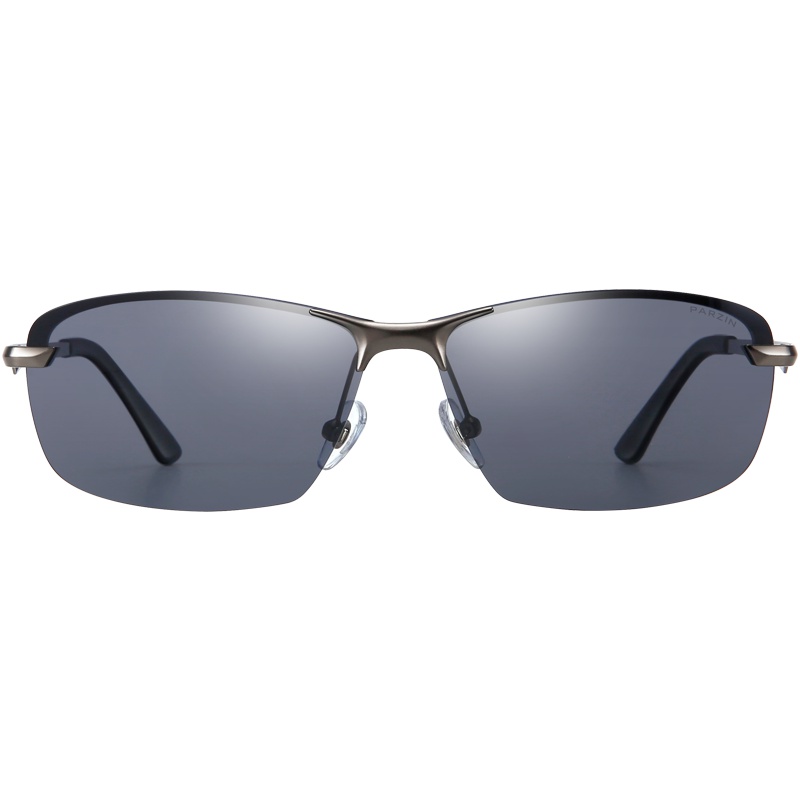 帕森(PARZIN)太阳镜男士 偏光太阳镜 TAC镜片时尚半框运动眼镜 驾驶墨镜男士8232