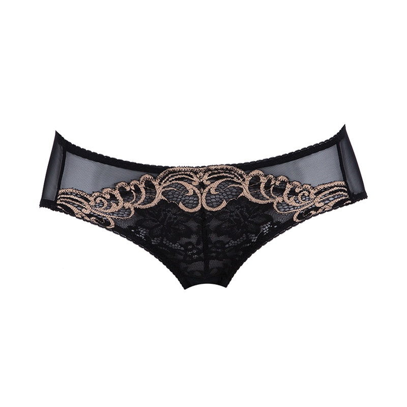 古今刺绣三角内裤女士透气网纱性感透明舒适透气包臀 1H2108