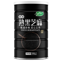 十月稻田熟黑芝麻500g搭熟白芝麻五谷杂粮粗粮免洗即食烘焙