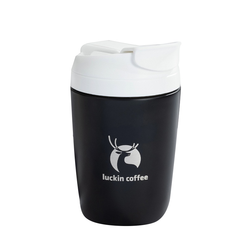瑞幸咖啡(luckin coffee)奶盖双饮杯咖啡杯便携不锈钢保温杯