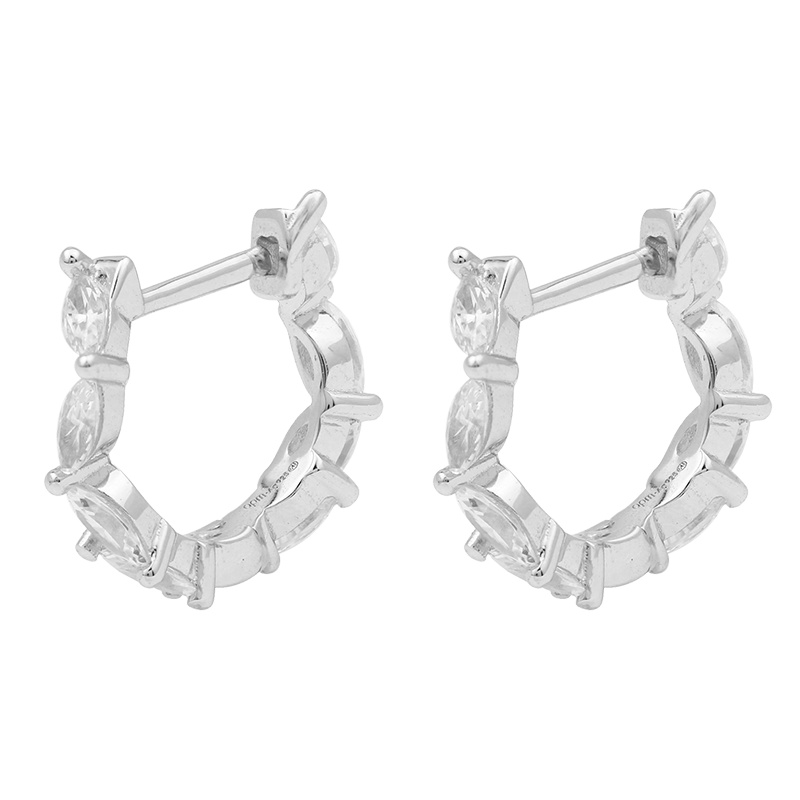 APM Monaco阿沁同款Festival圆圈银耳环耳钉女 设计感高级银耳饰送女友礼物