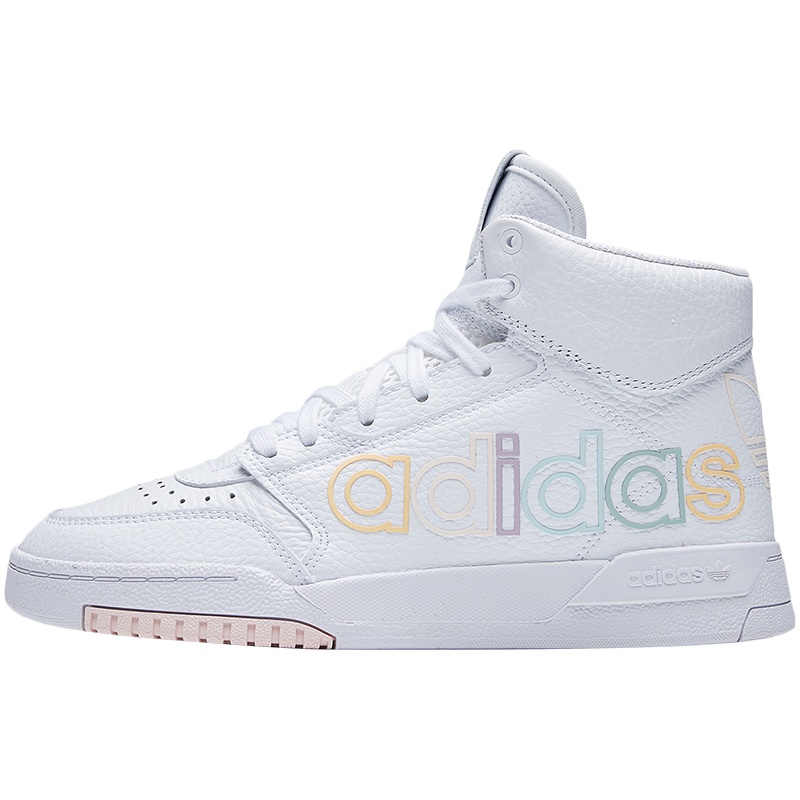 阿迪达斯三叶草女鞋板鞋高帮小白鞋休闲运动鞋FV4878