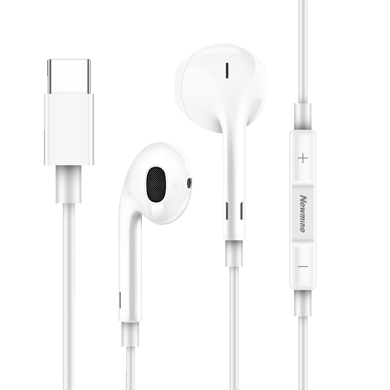 [Type-c接头]纽曼耳机XL08有线高音质适用于vivo华为oppo小米手机入耳电脑超重低音全民k歌游戏吃鸡带麦通用