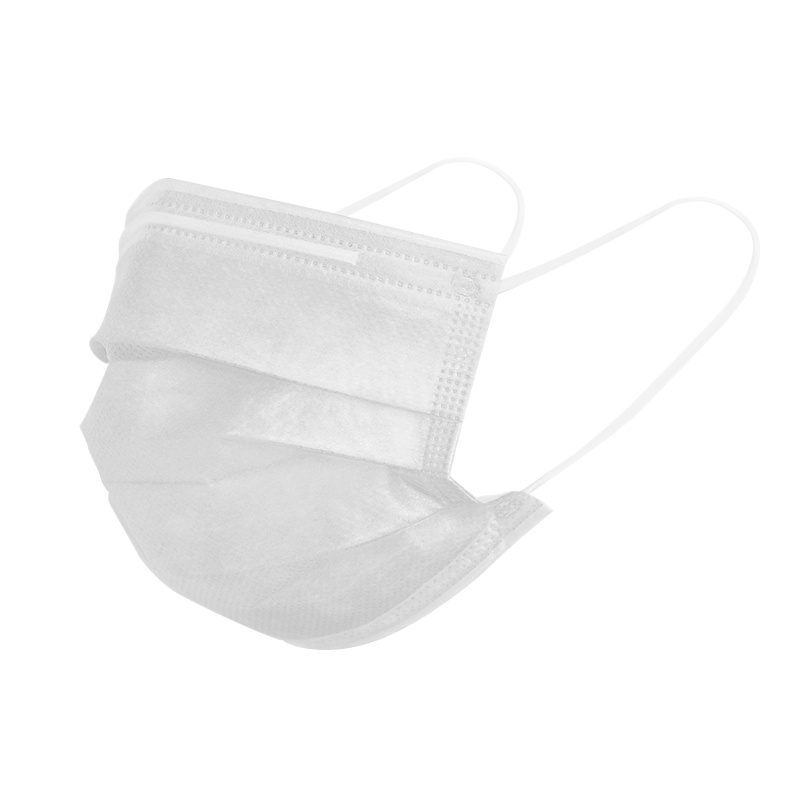 苏宁极物 无纺布一次性口罩防护口罩20片装 三层熔喷布防尘防飞沫