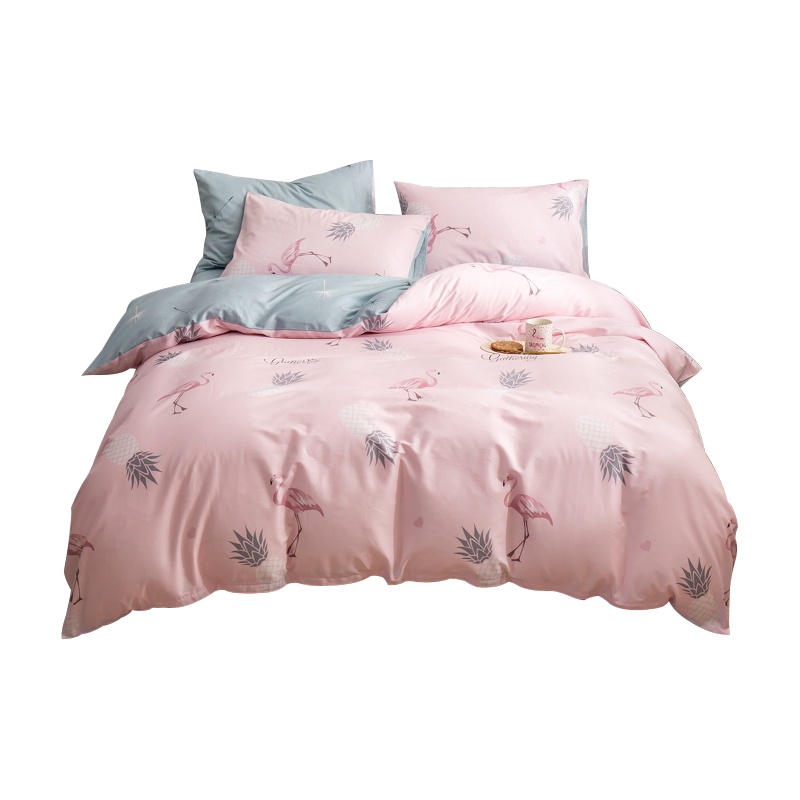 凯诗风尚(CHARSON)四件套 苏宁自营 全棉斜纹简约现代ins风单人学生宿舍1.5m纯棉床单被套1.8米双人床上用品