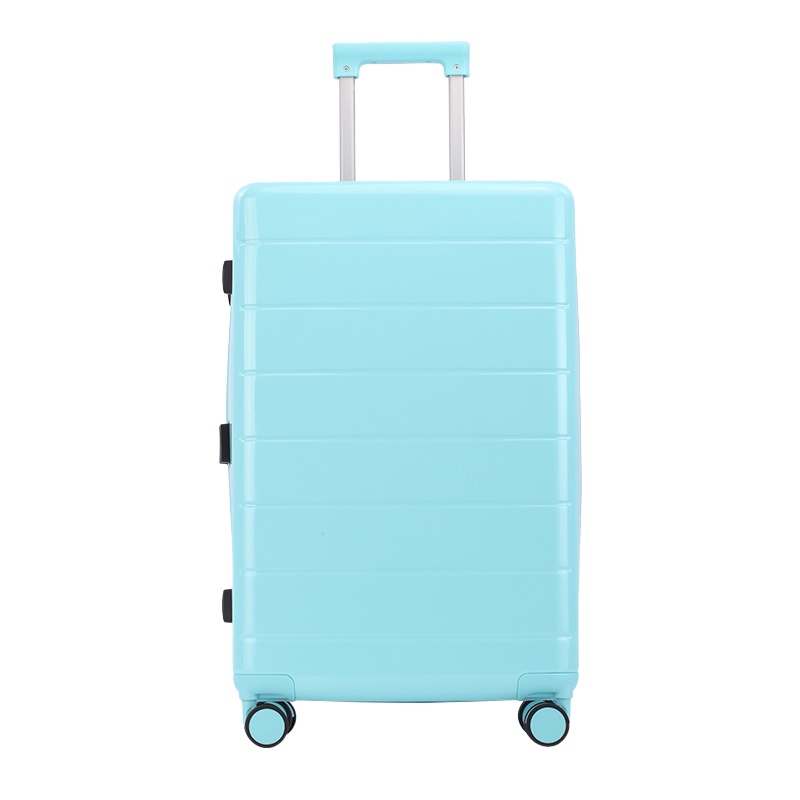 丹爵(DANJUE)时尚多彩万向轮旅行箱耐磨静音海关密码锁D57-29寸淡蓝色