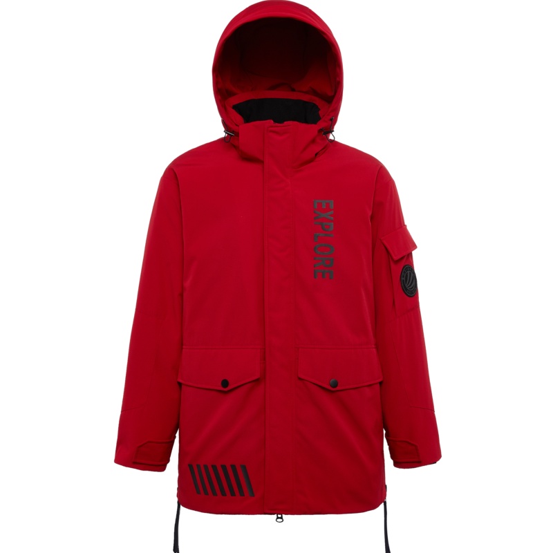 波司登中长款羽绒服男可脱卸帽冬季时尚防寒风衣外套