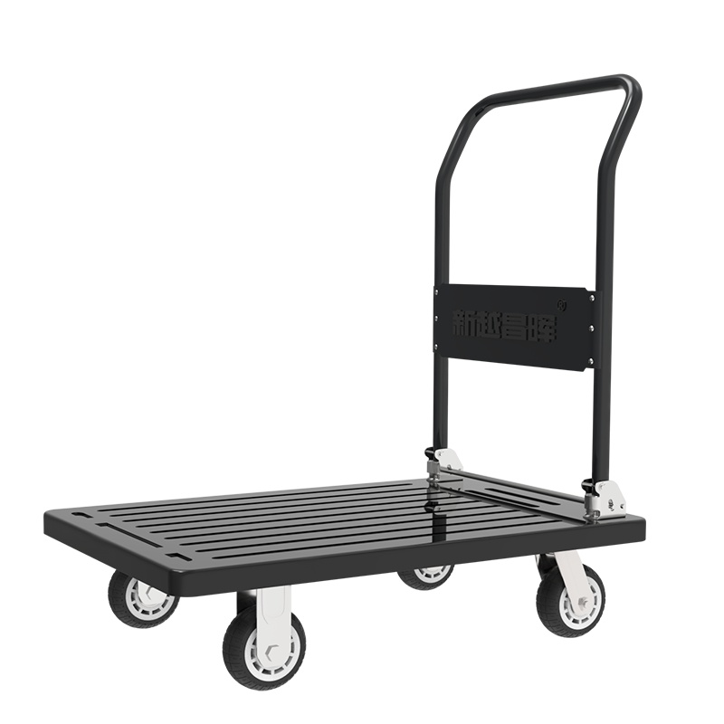 新越昌晖钢板车平板车小推车手推车拉货车搬运车折叠手拉车 重型纯钢板60*90cm承重约1000斤MND122