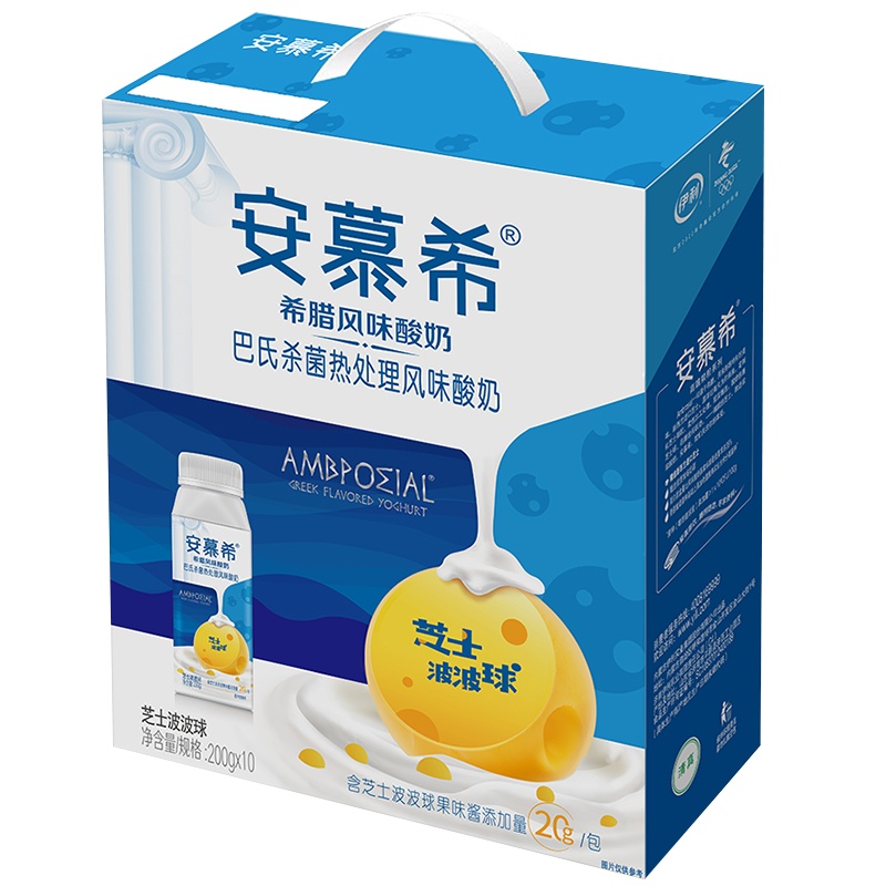 伊利 安慕希希腊风味酸奶 芝士波波球 200g*10盒