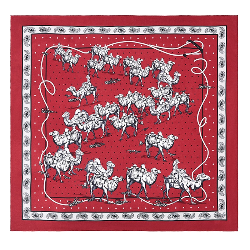 万事利新品桑蚕丝丝巾披肩围脖真丝围巾双面印花异色中方巾丝域