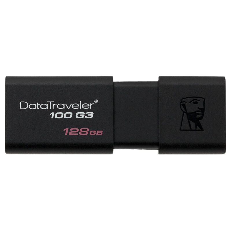 金士顿(Kingston)128GB USB3.0 U盘 DT100G3 读速130MB/s 滑盖设计 时尚便利