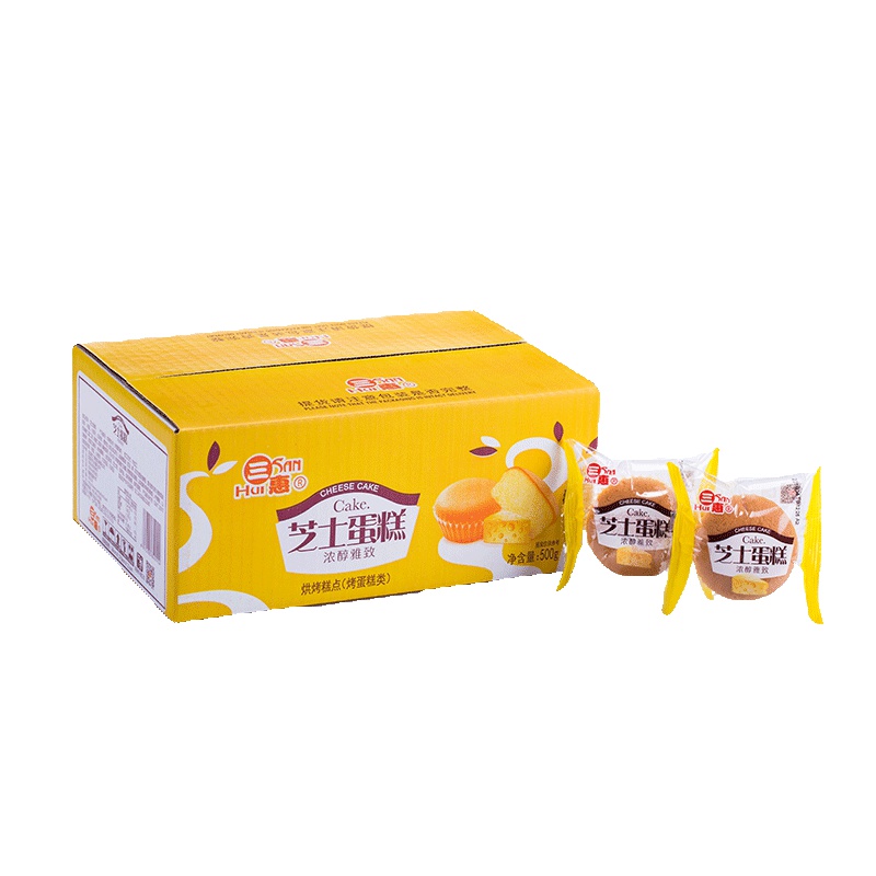 三惠芝士蛋糕 糕点500g小蛋糕 早餐营养办公休闲零食 新老包装替换中