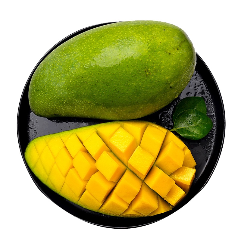 芒果大青芒当季时令新鲜水果青芒果 4斤装 单果400g+(两件合并发货,共8斤)