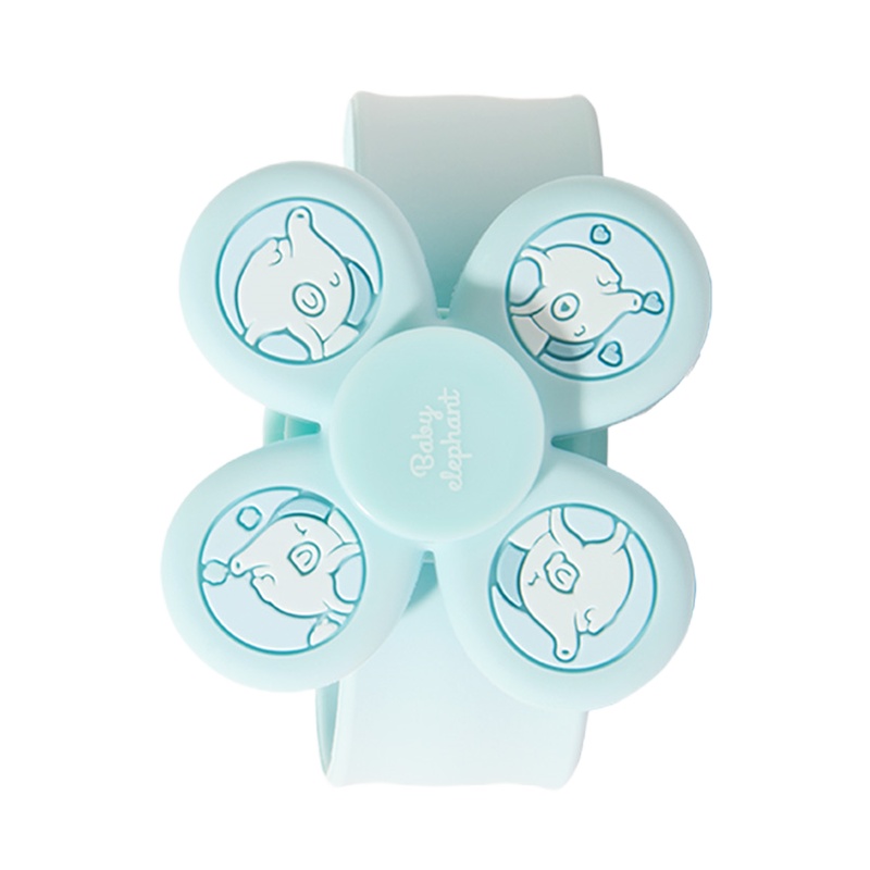 红色小象四叶草防叮手环蓝色婴儿儿童宝宝防护舒缓手环防叮咬驱蚊