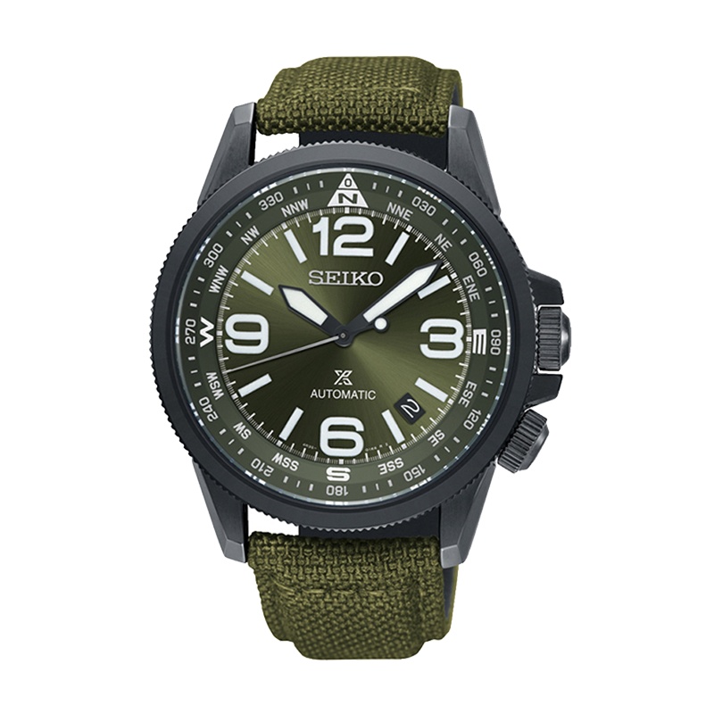 精工(SEIKO)手表Prospex自动机械表 原装进口户外登山方位指示夜光时尚运动防水男表
