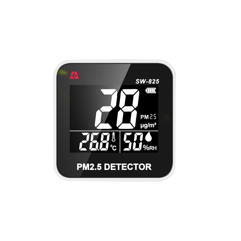 【规格：6*6*2.6 单位：cm】PM2.5检测仪 空气质量检测仪 台式粉尘颗粒物检测仪 测温度湿度家用室内空气监测器