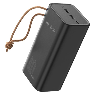 羽博 充电宝移动电源h40-45w 陨石黑 40000mah充电宝双向快充大容量