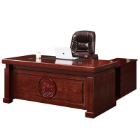 欧宝美实木贴皮办公桌经理桌办公桌职员桌写字台油漆老板桌
