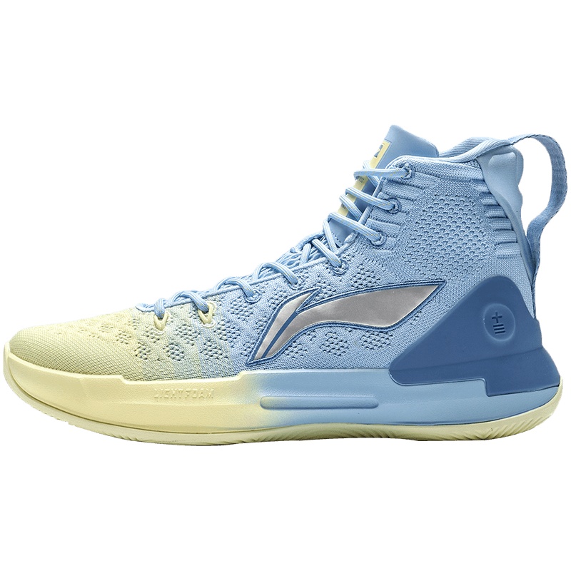 李宁驭帅13男子一体织透气轻便高帮篮球专业比赛鞋ABAP075-4