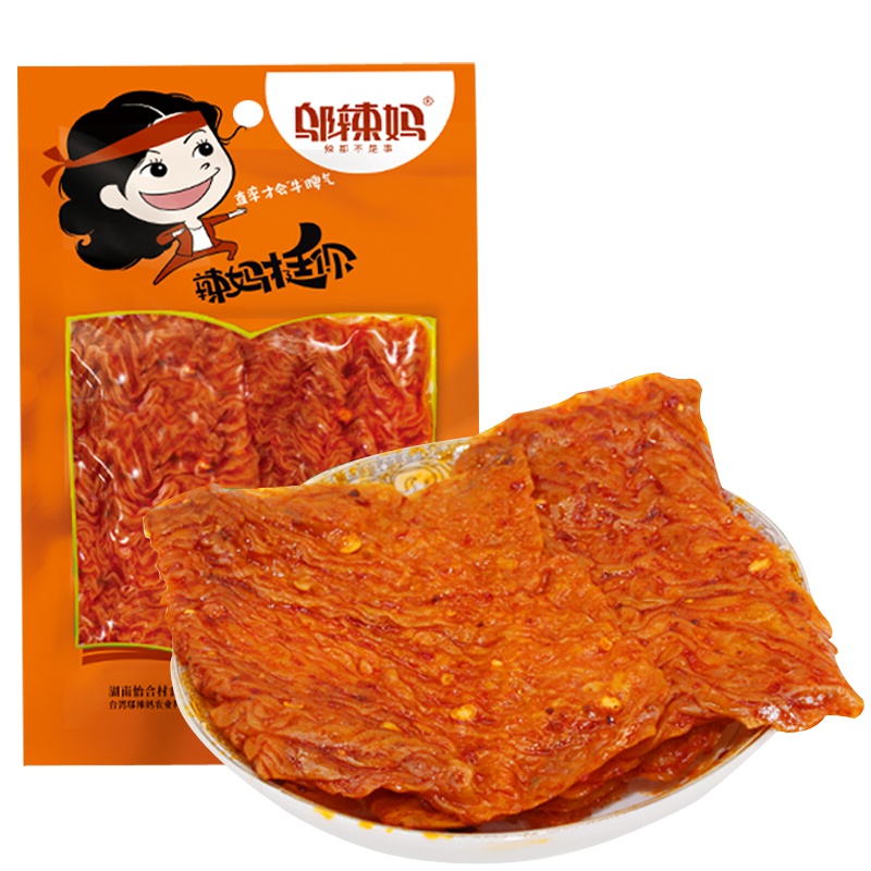 邬辣妈 QQ素牛排 豆干 25g湖南特产香辣 麻辣味零食小吃办公室零食辣条儿时小吃