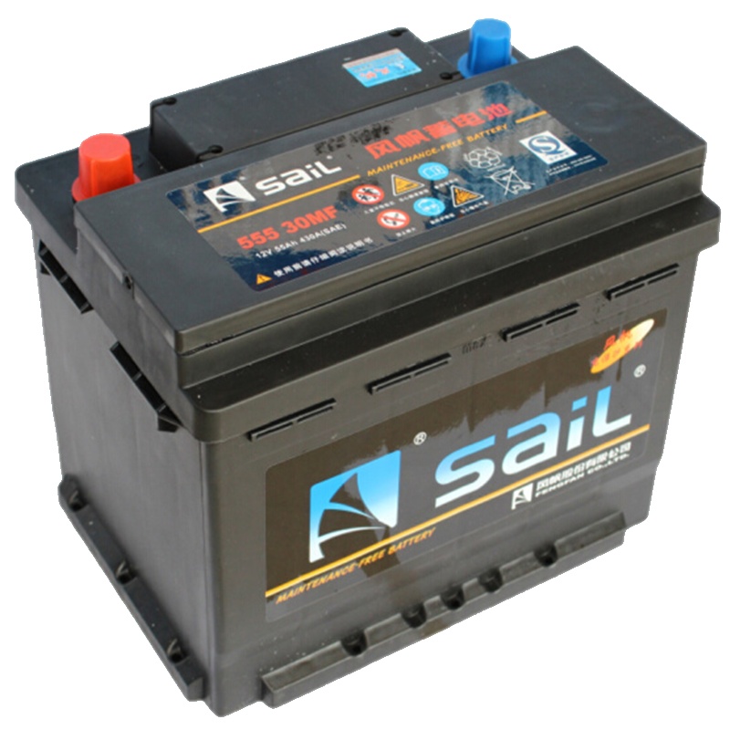 风帆(sail) 55530 汽车电瓶 蓄电池 菲亚特500C博悦菲翔菲跃领雅派朗派力奥西耶娜