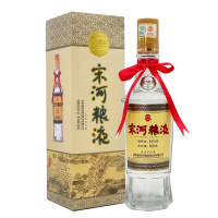 老酒 宋河粮液 54度 复古版 盒装 浓香型白酒 2020年 500mlx6瓶