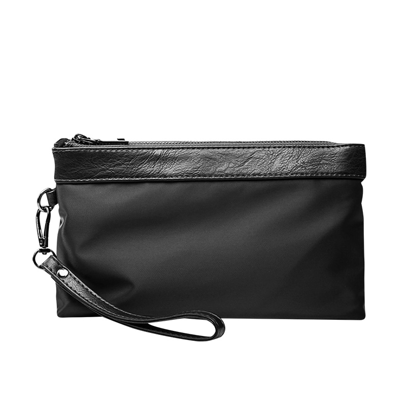 【顺丰配送】新款男手包时尚潮流手抓包男商务双层手拿包男钱包软皮大容量男包PB191070H黑色