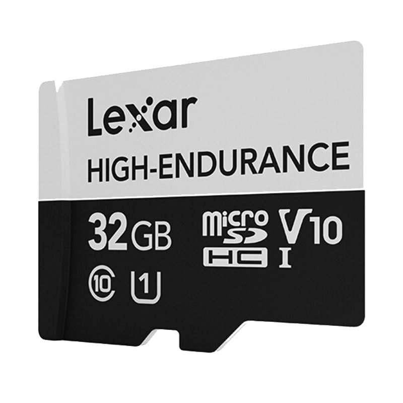 雷克沙(Lexar)32GB TF(MicroSD)存储卡 C10读100MB/s 高度耐用 行车记录仪&安防监控专用