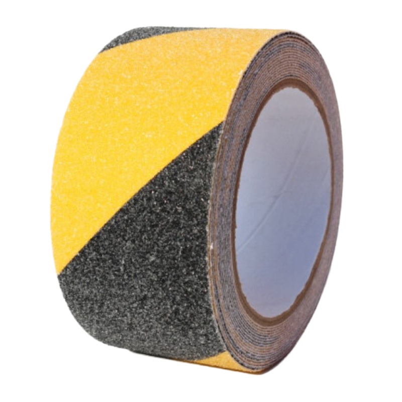 力环合众 PVC粘砂防滑胶带 防滑粘条 黑黄相间150MM*20米 企业定制 1盘