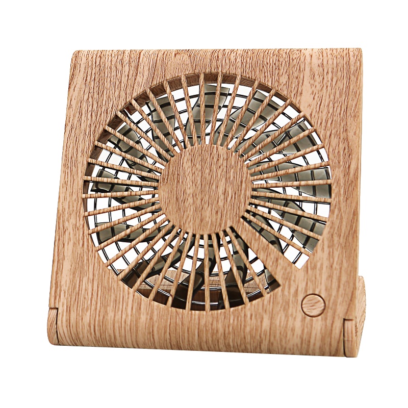 木纹笔记本风扇 XTL401 静音便携USB充电风扇风扇桌面风扇 (个)