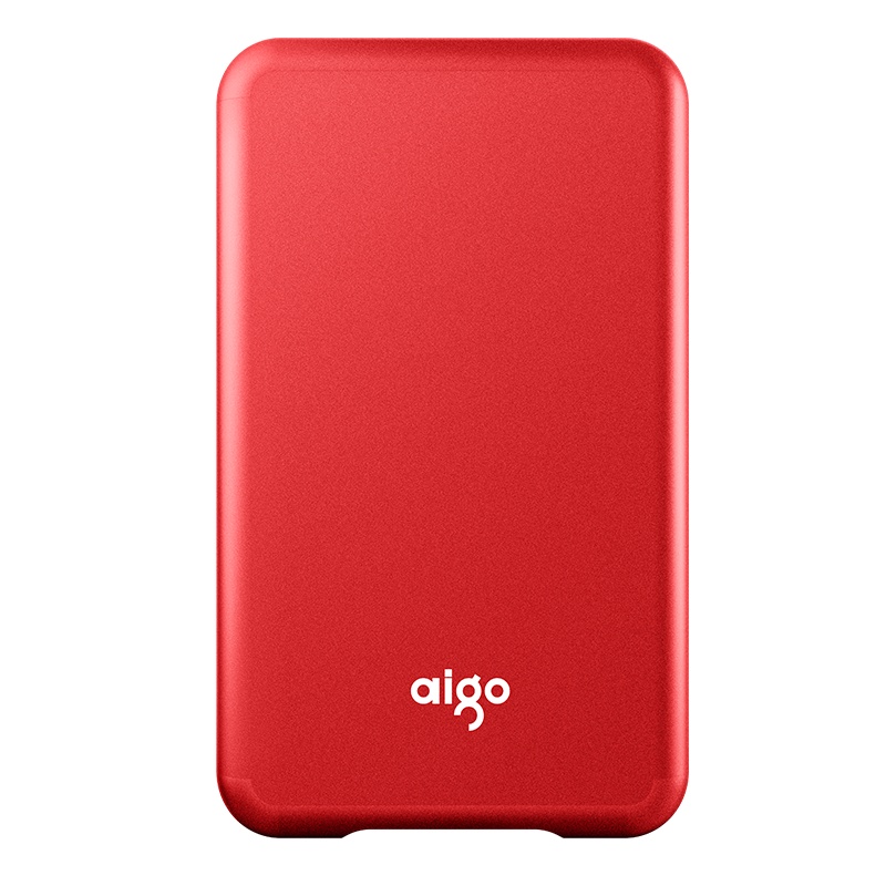 爱国者(aigo)S7 移动固态硬盘(PSSD) 2TB 红色 读速高达520MB/s USB 3.1 金属抗震防摔 高速传输 海量存储 多色可选