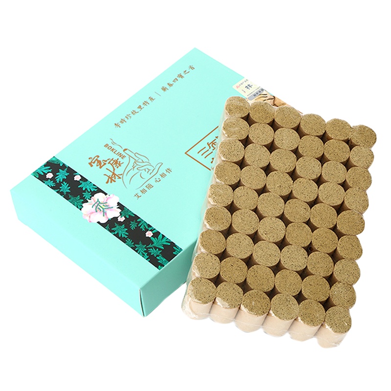 宝康林 蕲春艾柱艾条艾灸条艾草条艾绒柱艾灸棒艾条棒陈艾家用熏艾(适用艾灸盒随身灸 艾灸罐)54粒