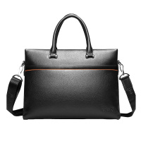 花花公子PLAYBOY正品男包头层牛皮单肩男士手提包公文电脑斜背挎包潮青年商务潮包软