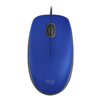 罗技(Logitech) M110有线办公鼠标-蓝色
