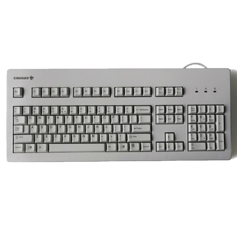 【官方旗舰店】樱桃（Cherry）G80-3000 游戏办公机械键盘复古打字 白色 茶轴
