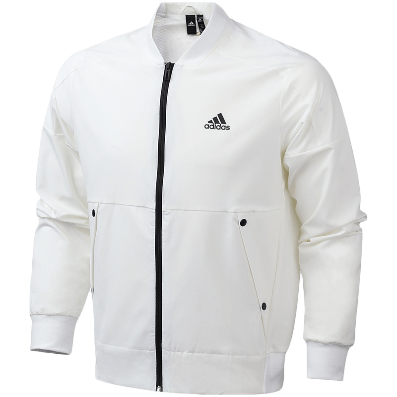 阿迪达斯男服夹克外套飞行领休闲运动服EH3774