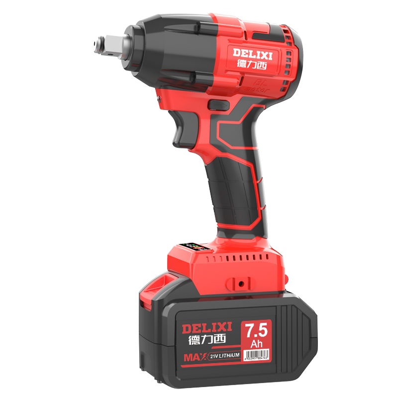 德力西无刷电动扳手套筒大扭力锂电充电冲击扳手汽修架子工电风炮
