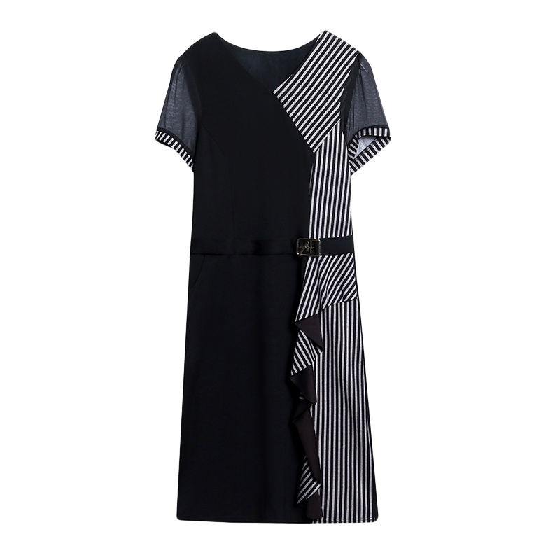 晗亦然2021气质连衣裙女神范适合胖人的裙子2940