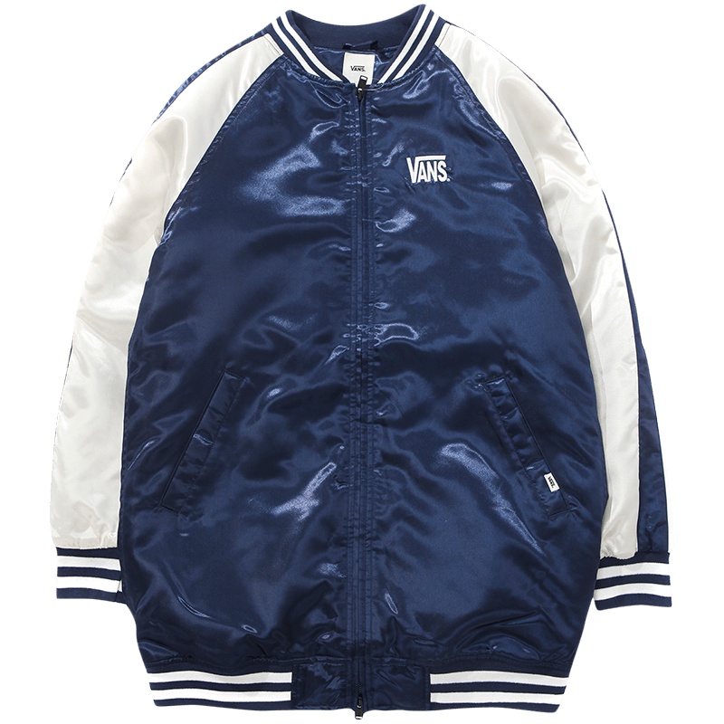范斯VANS女装休闲夹克VN0A3AY7LKZ S 深蓝色