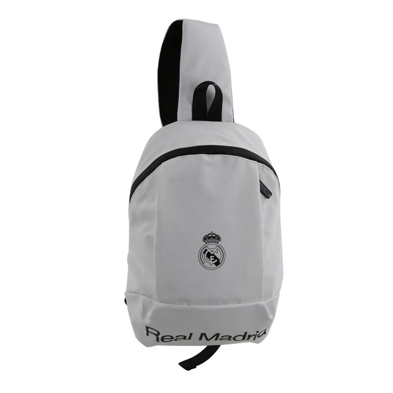皇家马德里Realmadrid官方正品时尚男女士多功能大容量书包运动户外训练旅行单肩挎包背包胸包白色