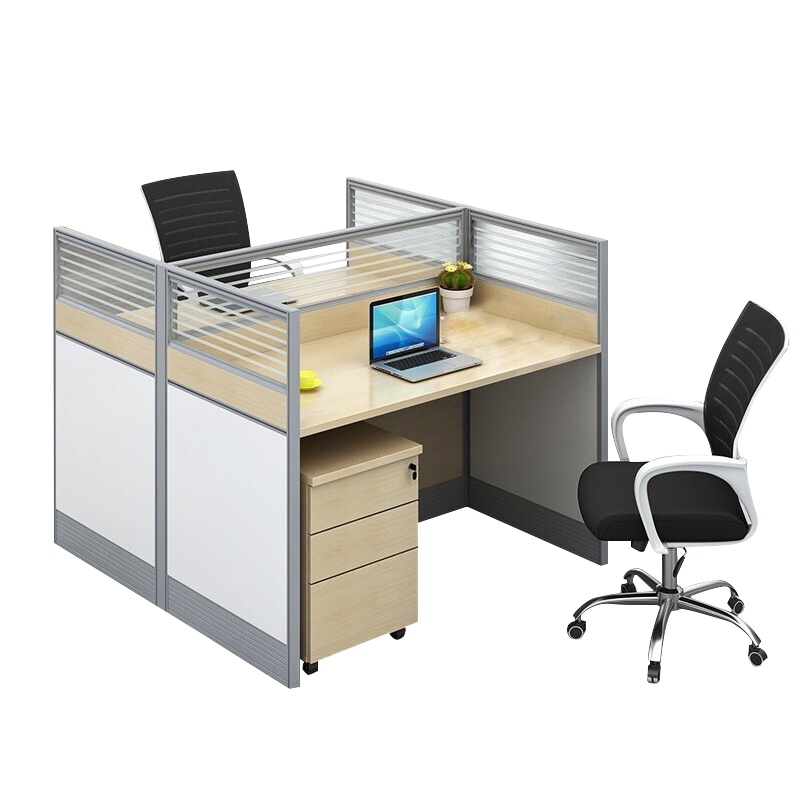 永格职员办公桌椅组合单双人位简约现代屏风桌办公室多人工位办公家具