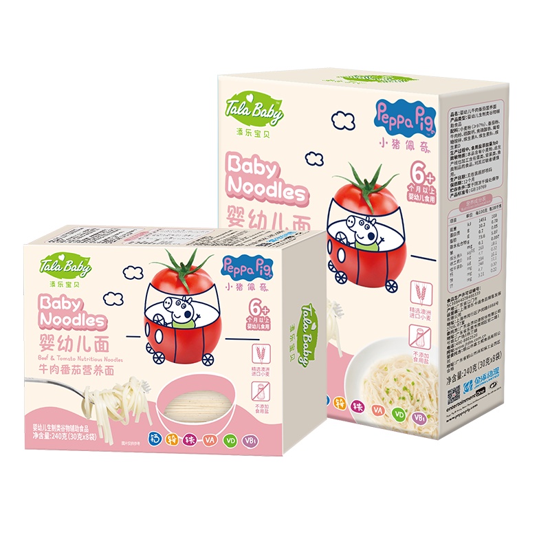 TalaBaby婴幼儿牛肉番茄营养面240g