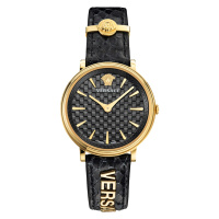 VERSACE/范思哲黑色防水精致大气石英男士手表VBQ050017