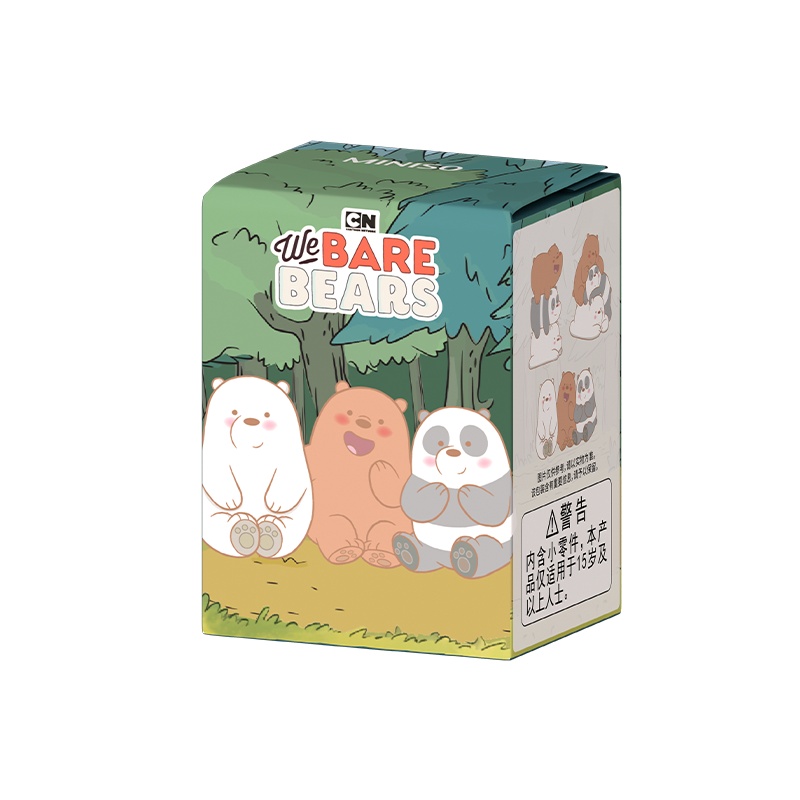 名创优品(miniso) 咱们裸熊baby系列创意玩偶叠叠乐盲盒摆件(混)